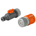 Gardena 1989-20 water hose fitting Orange, Grey 2 pc(s)