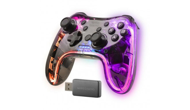 Mars Gaming MGP-24 Wireless Gamepad 2.4GPRO Neon RGB Dual Haptic Vibration Analog Joysticks Controll