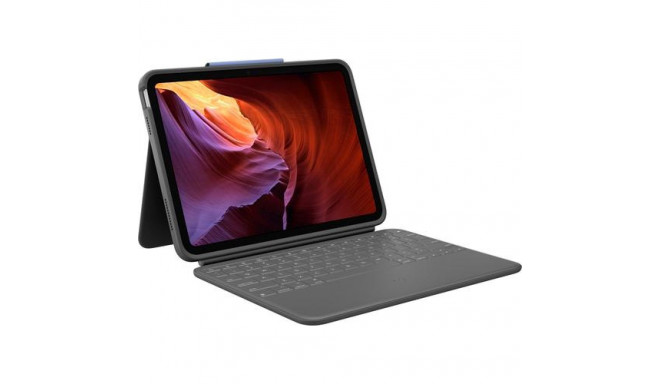 Logitech 920-011200 mobile device keyboard QWERTZ German Smart Connector Graphite