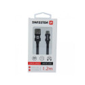 Swissten 71522201 USB cable USB 2.0 1.2 m USB A Micro-USB B Black