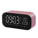 Akai ABTS-S2GD radio Clock Digital Pink