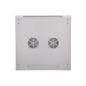 Extralink Rackmount cabinet 12U 600x600 Gray wall mounted