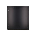 Extralink Rackmount cabinet 12U 600x450 Black wall mounted