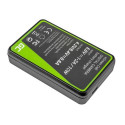 Green Cell VW-BC10 battery charger Digital camera battery USB