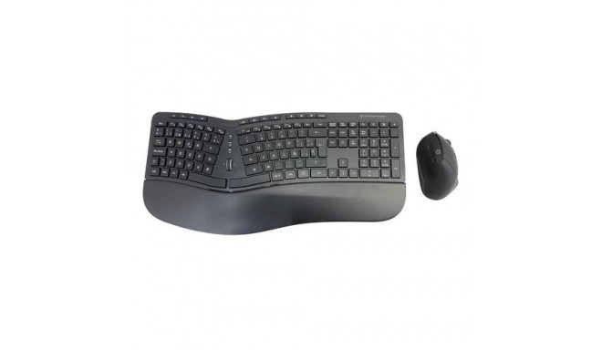 Conceptronic ORAZIO ERGO Wireless Ergonomic Keyboard &amp; Mouse Kit, Spanish layout