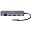 D-Link 5-in-1 USB-C Hub with Gigabit Ethernet/Power Delivery DUB-2334