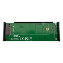 LC-Power LC-M2-C-NVME-2X2 storage drive enclosure SSD enclosure Black M.2
