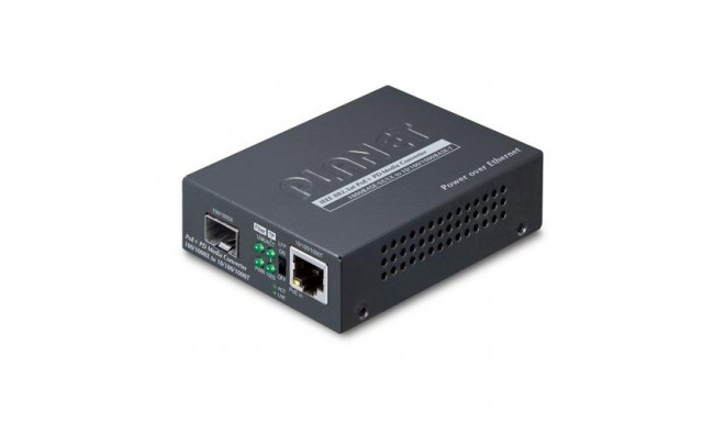 PLANET 802.3at PoE+ PD network media converter 2000 Mbit/s Black
