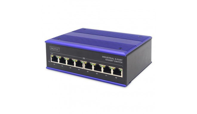 ASSMANN Electronic DN-651119 network switch Gigabit Ethernet (10/100/1000) Black, Blue