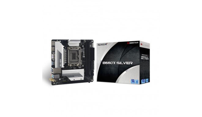 Biostar B660T-SILVER motherboard Intel B660 LGA 1700 mini ITX