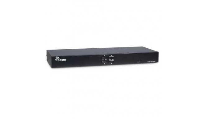 Inter-Tech AS-9104DA KVM switch Rack mounting Black