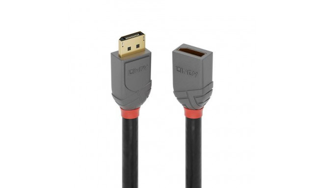 Lindy 0.5m DisplayPort 1.4 Extension Cable, Anthra Line