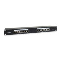 Equip 16-Port Cat.6 Shielded Patch Panel, Black