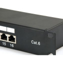 Equip 16-Port Cat.6 Shielded Patch Panel, Black