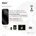 CLUB3D Travel Charger 140 Watt GaN technology, Single port USB Type-C, Power Delivery(PD) 3.1 Suppor