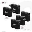 CLUB3D Travel Charger 140 Watt GaN technology, Single port USB Type-C, Power Delivery(PD) 3.1 Suppor