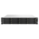 QNAP TS-h1887XU-RP NAS Rack (2U) Intel Xeon E E-2334 16 GB DDR4 QuTS hero Black, White