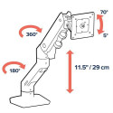 Ergotron HX Series 45-475-216 monitor mount / stand 124.5 cm (49&quot;) White Desk