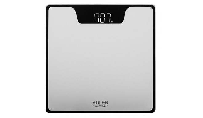 Adler AD 8174s Rectangle Silver Electronic personal scale