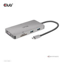 CLUB3D USB Gen1 Type-C 9-in-1 hub with HDMI, VGA, 2x USB Gen1 Type-A, RJ45, SD/Micro SD card slots a