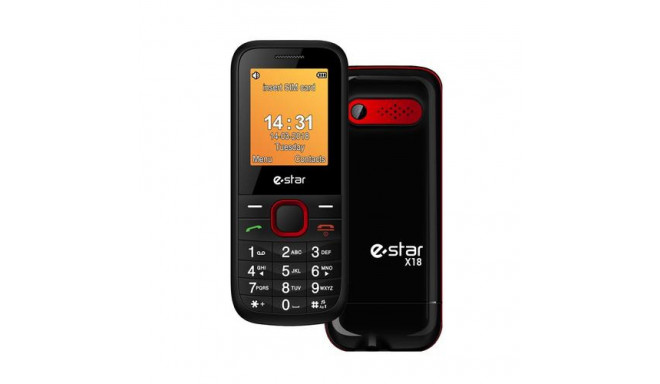 eSTAR X18 4.5 cm (1.77&quot;) 70 g Black, Red Feature phone