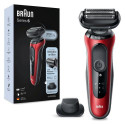 Braun Series 6 61-R1200s Foil shaver Trimmer Black, Red