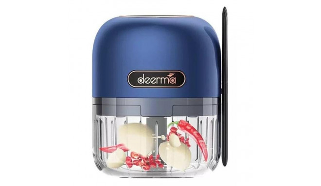 Deerma JS100 electric food chopper 0.15 L 40 W Black, Blue, Transparent