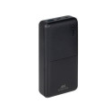 Rivacase VA2571 power bank Lithium Polymer (LiPo) 20000 mAh Black