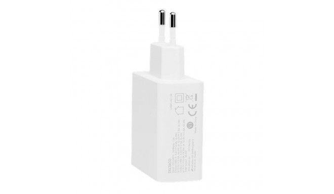 Deltaco USBC-AC138 mobile device charger White