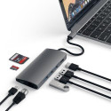 Satechi Multi-Port Adapter V2 Dock st. USB 3.2 Gen 1 (3.1 Gen 1) Type-C Grey