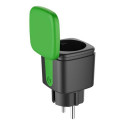 Deltaco SH-OP01 smart plug 3120 W Black, Green