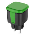 Deltaco SH-OP01 smart plug 3120 W Black, Green