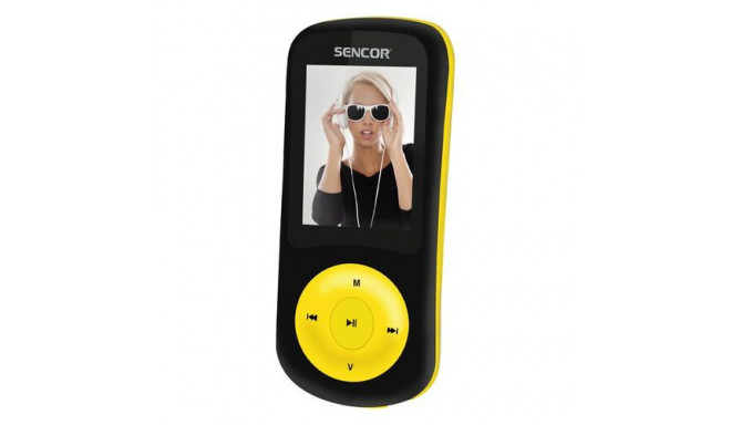 Sencor SFP 5870 BYL MP3/MP4 player 8 GB Black, Yellow