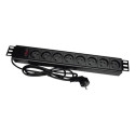 A-LAN PZ081U power extension 1.8 m 8 AC outlet(s) Indoor Black