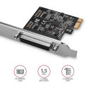 Axagon PCEA-P1N interface cards/adapter Internal Parallel