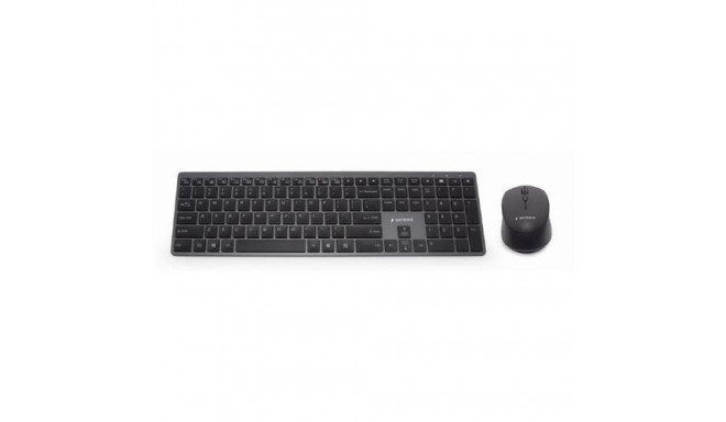 Gembird KBS-ECLIPSE-M500 keyboard Mouse included RF Wireless QWERTY US English Black