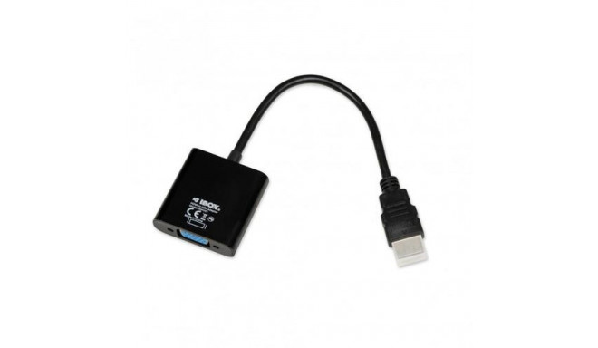 iBox IAHV01 video cable adapter HDMI Type A (Standard) VGA (D-Sub) Black