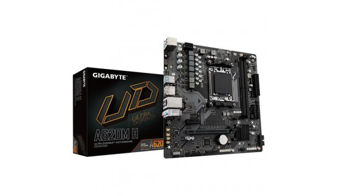 GIGABYTE A620M H Motherboard - Supports AMD Ryzen 8000 CPUs, 5+2+2 Phases Digital VRM, up to 7200MHz