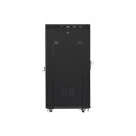 Lanberg FF01-6827-12BL rack cabinet 27U Freestanding rack Black