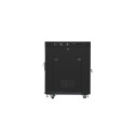 Lanberg FF01-6815-12BL rack cabinet 15U Freestanding rack Black