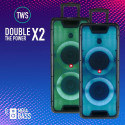 NGS WILD RAVE 2 Stereo portable speaker Black 300 W