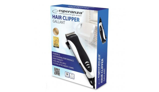 Esperanza EBC005 hair trimmers/clipper Black, White