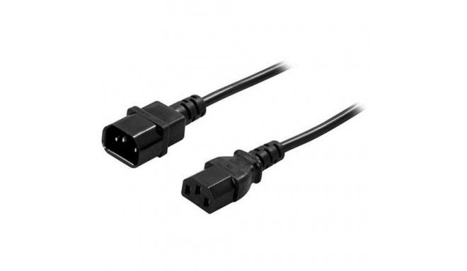 Deltaco DEL-112 power cable Black 1 m