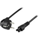 Deltaco DEL-109CA power cable Black 1 m CEE7/7 C5 coupler