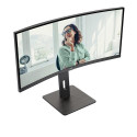 AOC CU34P3CV computer monitor 86.4 cm (34&quot;) 3440 x 1440 pixels UltraWide Quad HD LED Black