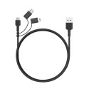 AUKEY CB-BAL5 lightning cable 1.2 m Black