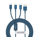 Baseus CAMLTYS-03 USB cable 1.5 m USB A USB C/Micro-USB B/Lightning Blue