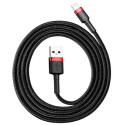 Baseus CALKLF-B19 mobile phone cable Black, Red 1 m USB A Lightning