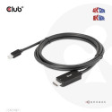 CLUB3D MiniDisplayPort 1.4 to HDMI 4K120Hz or 8K60Hz HDR10+ Cable M/M 1.8m / 6ft