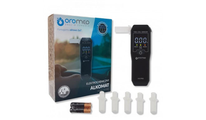 Oromed ALK_ORO-X10 PRO alcohol tester 0 - 4% 0.05% Black